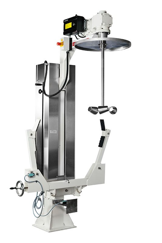 בוחש Visco Jet על עמוד הרמה